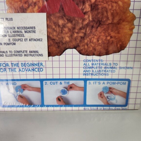 Vintage Simplicity Pom Pom Pet Craft Kit #8027 Vintage 1986 - Picture 5 of 8